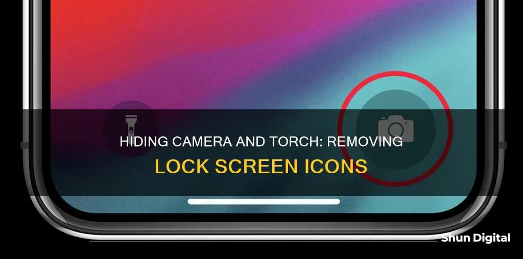 how to remove camera and torch from lock screen