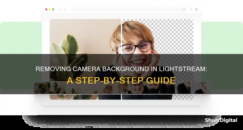 how to remove camera background lightstream