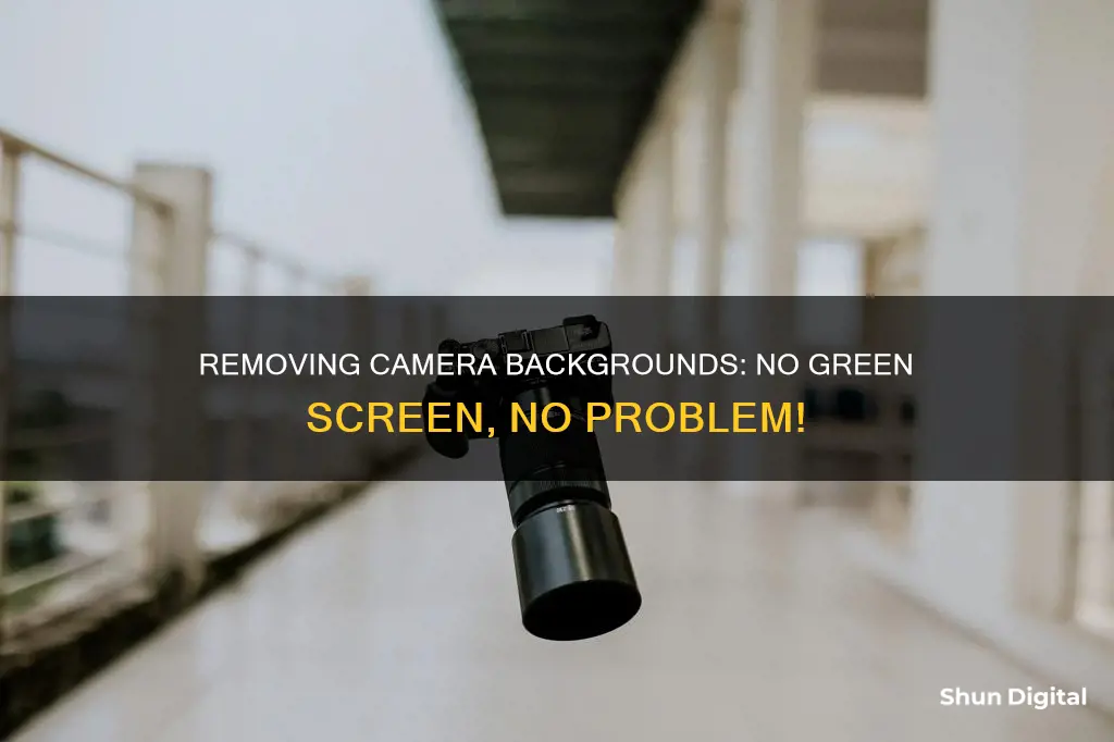 how to remove camera background without green screen