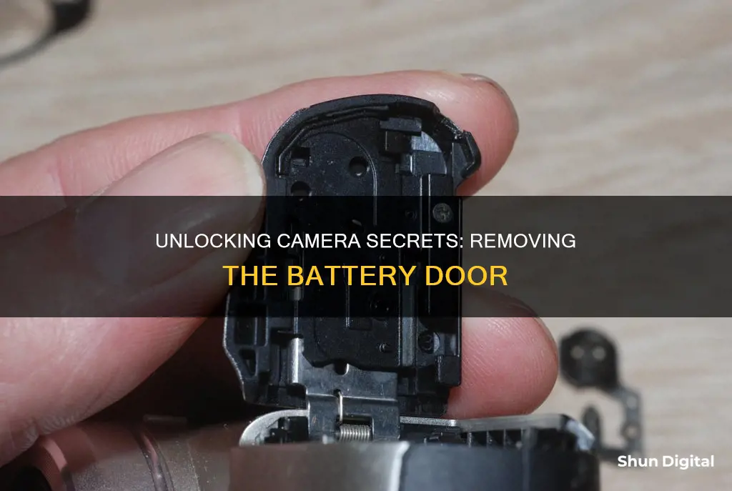 how to remove camera battery door