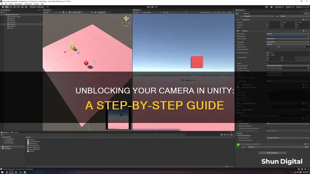 how to remove camera blocked unity