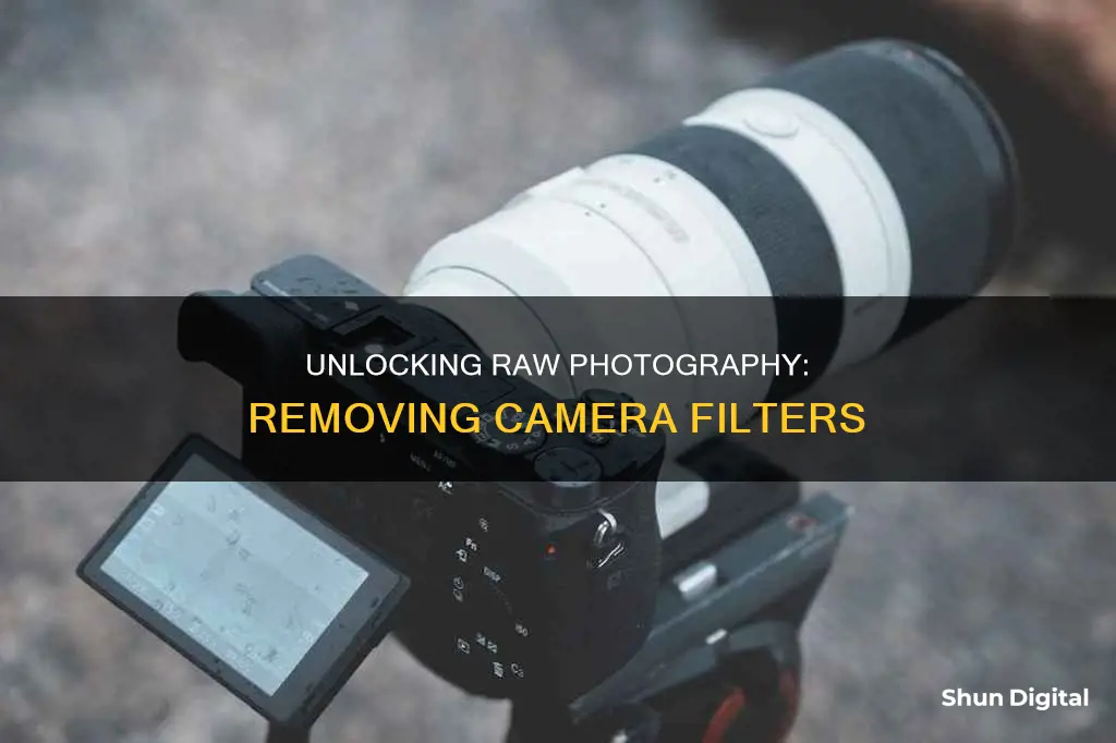 how to remove camera filter