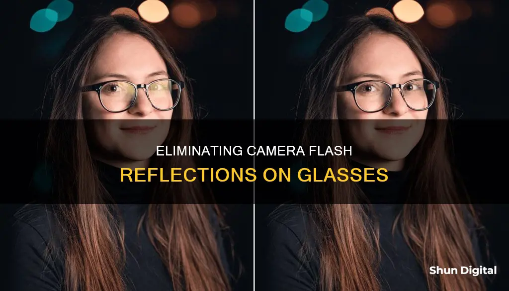 how to remove camera flash from glasses