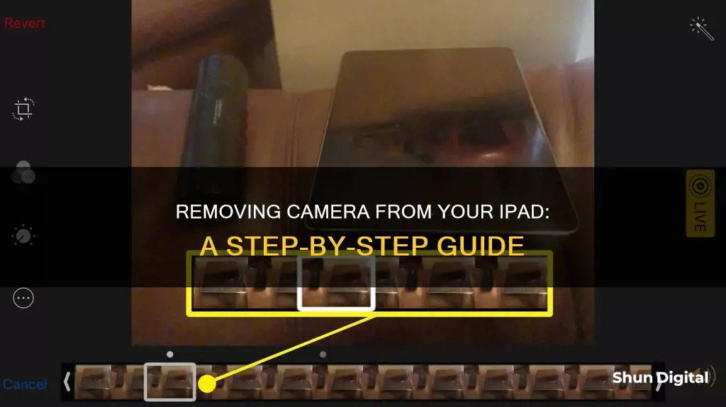 how to remove camera from ipad