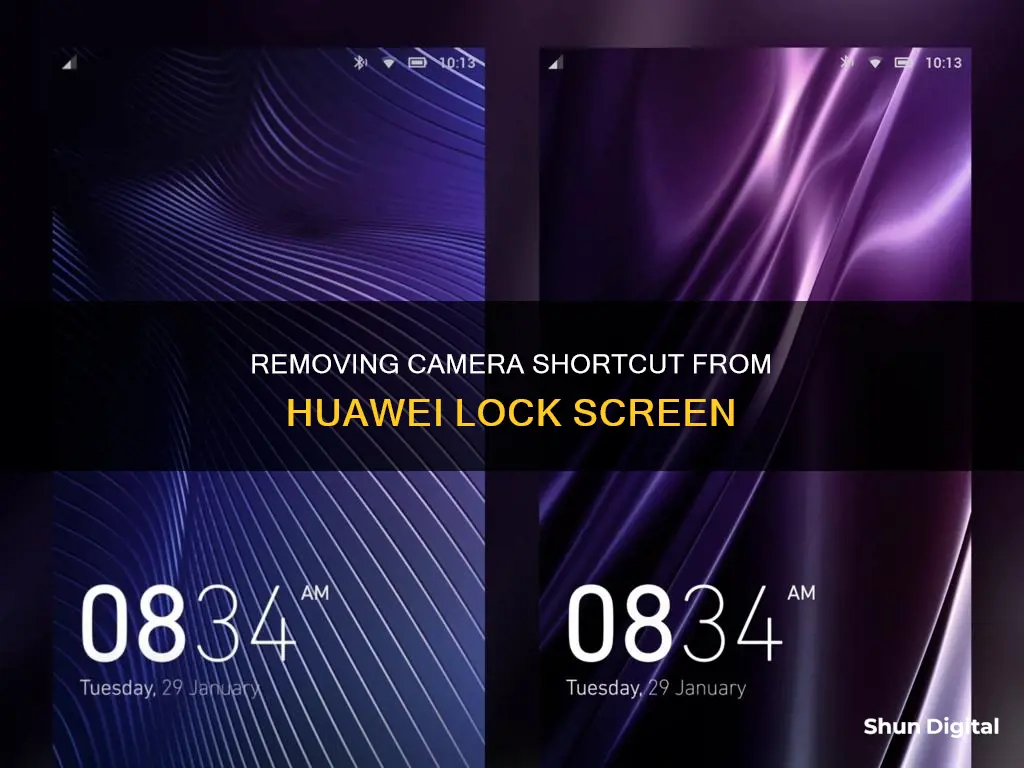 how to remove camera from lock screen huawei