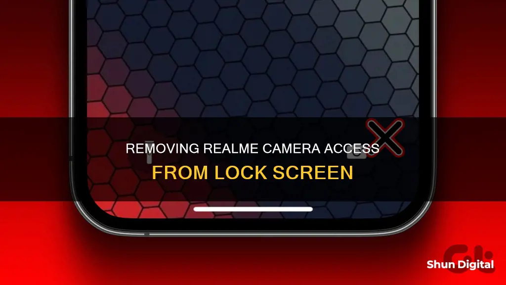 how to remove camera from lock screen in realme