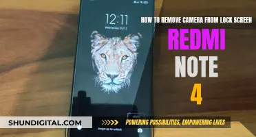 Removing Camera Shortcut from Redmi Note 4 Lock Screen