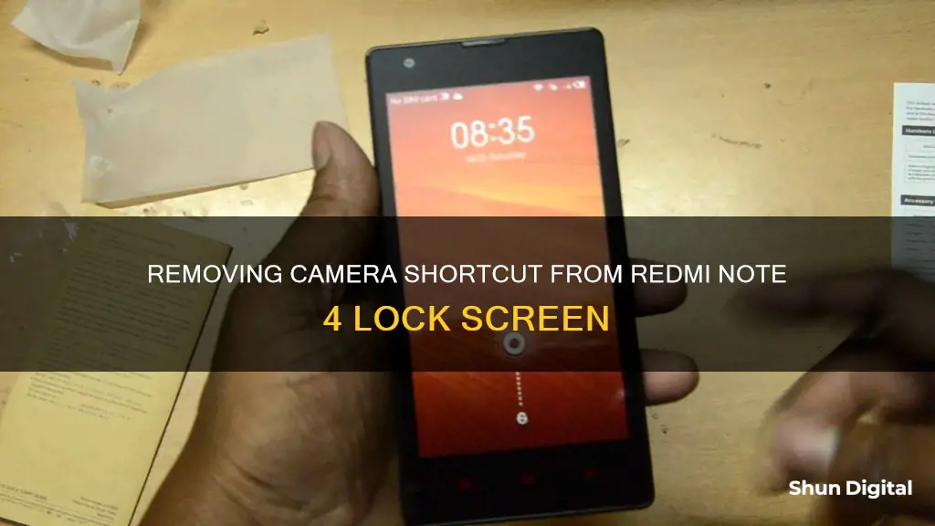 how to remove camera from lock screen redmi note 4