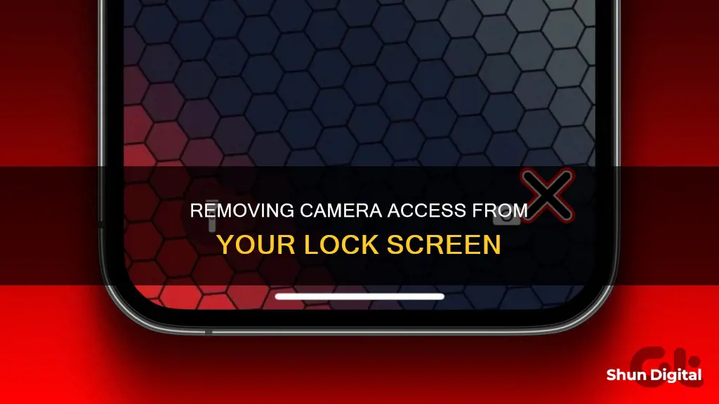 how to remove camera from lock screen