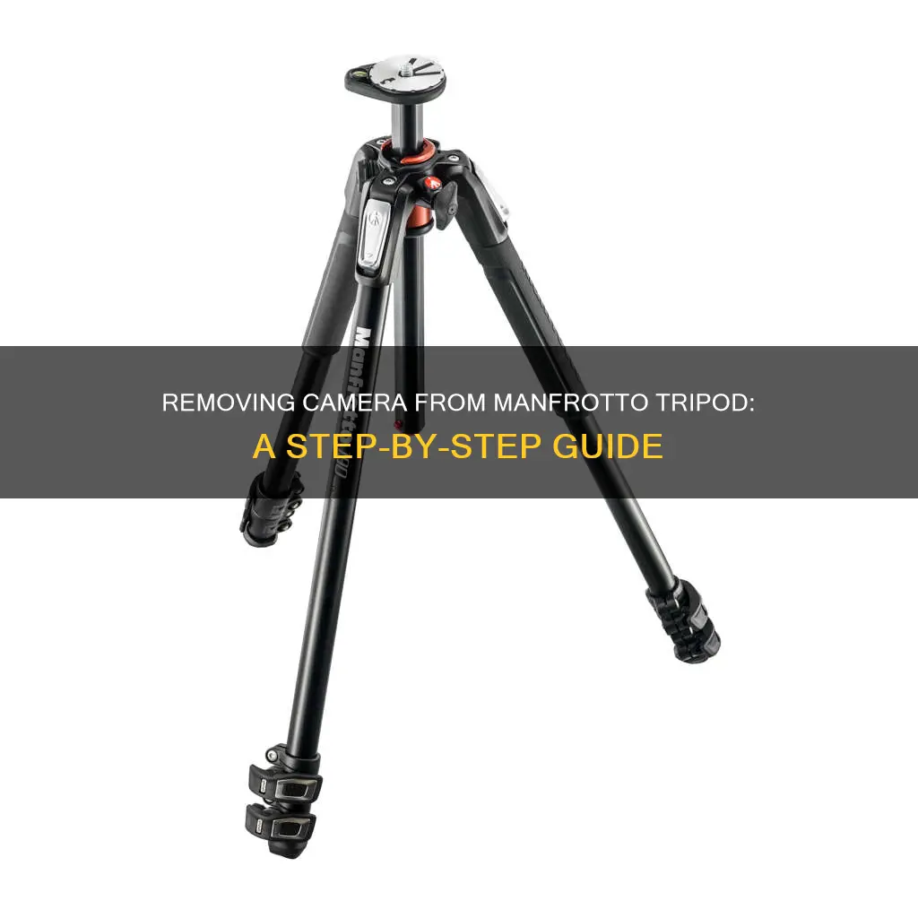 how to remove camera from manfrotto tripod