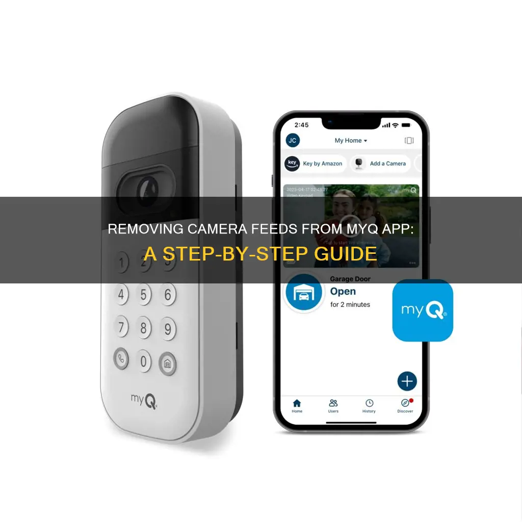 how to remove camera from myq app