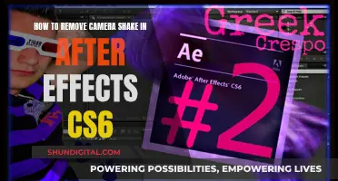 Removing Camera Shake in After Effects CS6