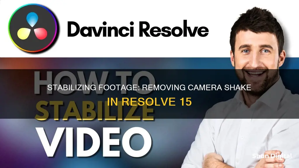 how to remove camera shake in resolve 15