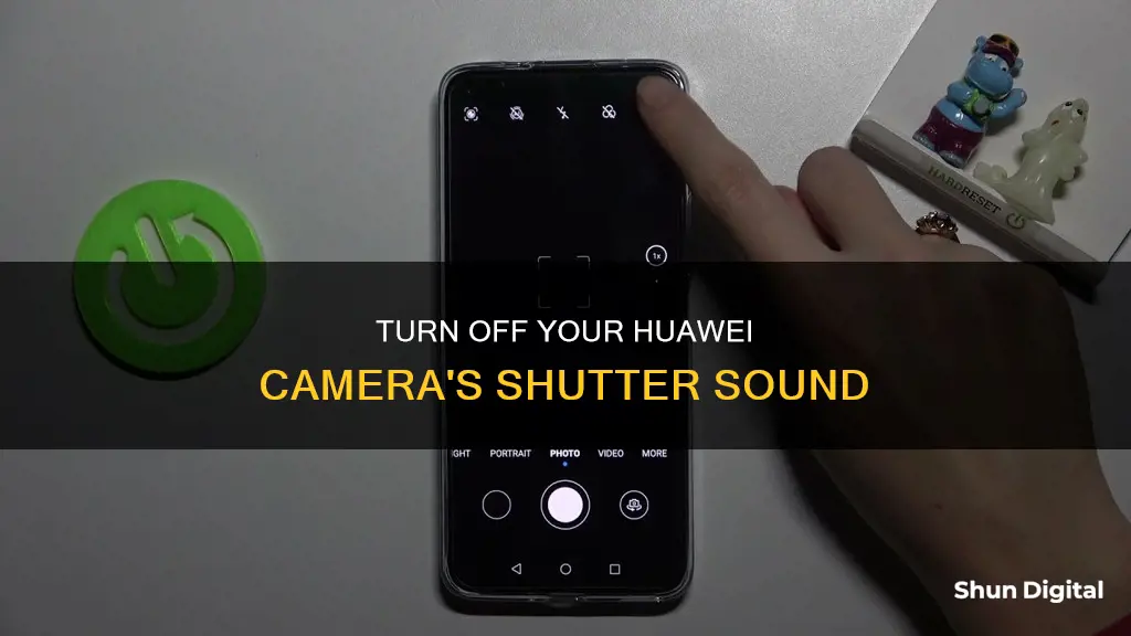 how to remove camera sound on huawei