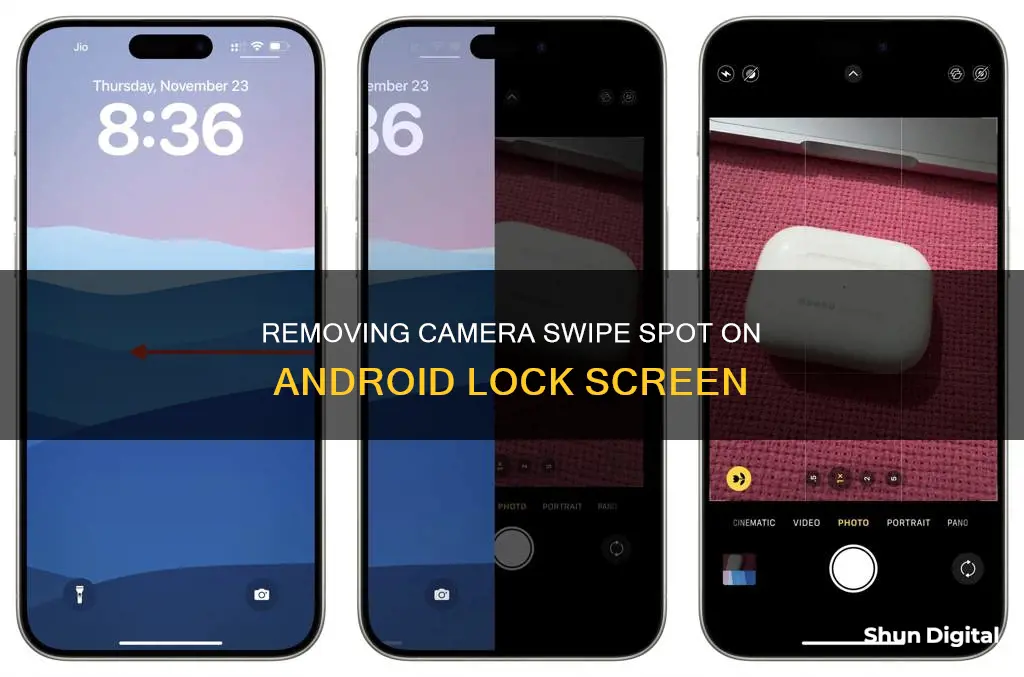 how to remove camera swipe spot on android lock screen