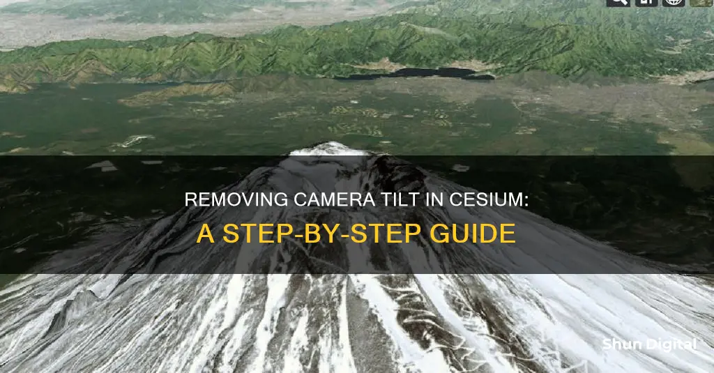 how to remove camera tilt cesium