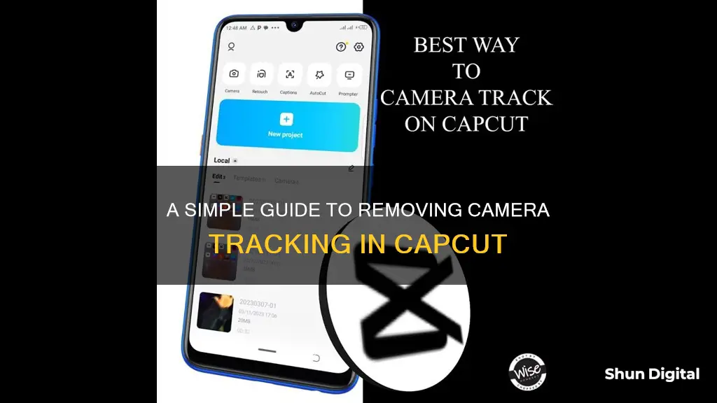 how to remove camera tracking on capcut