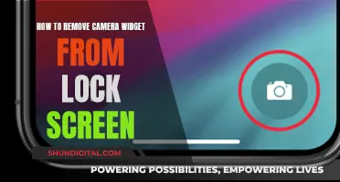 Removing Camera Widget: Customizing Your Lock Screen
