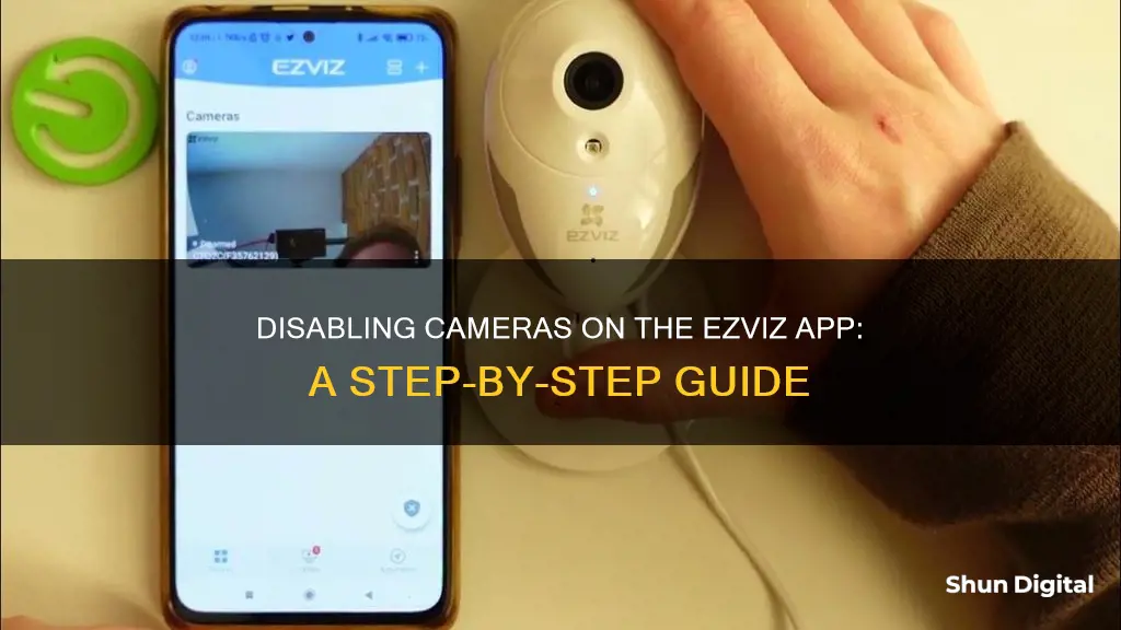 how to remove cameras from app ezviz