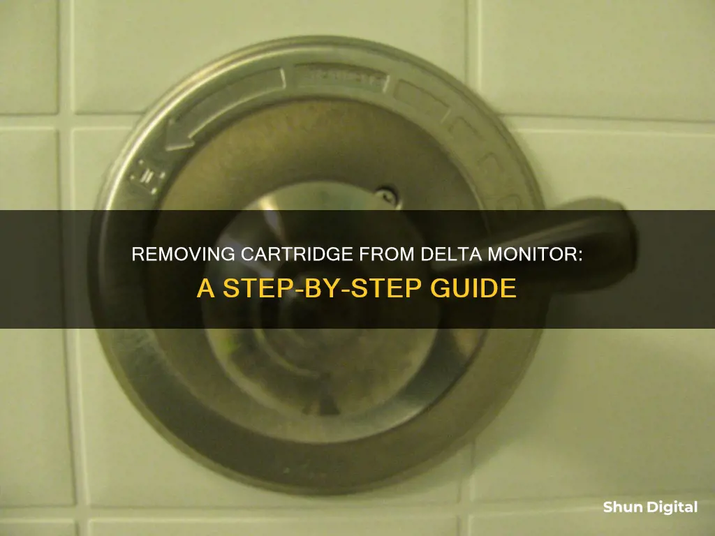 how to remove cartidege from delta monitor