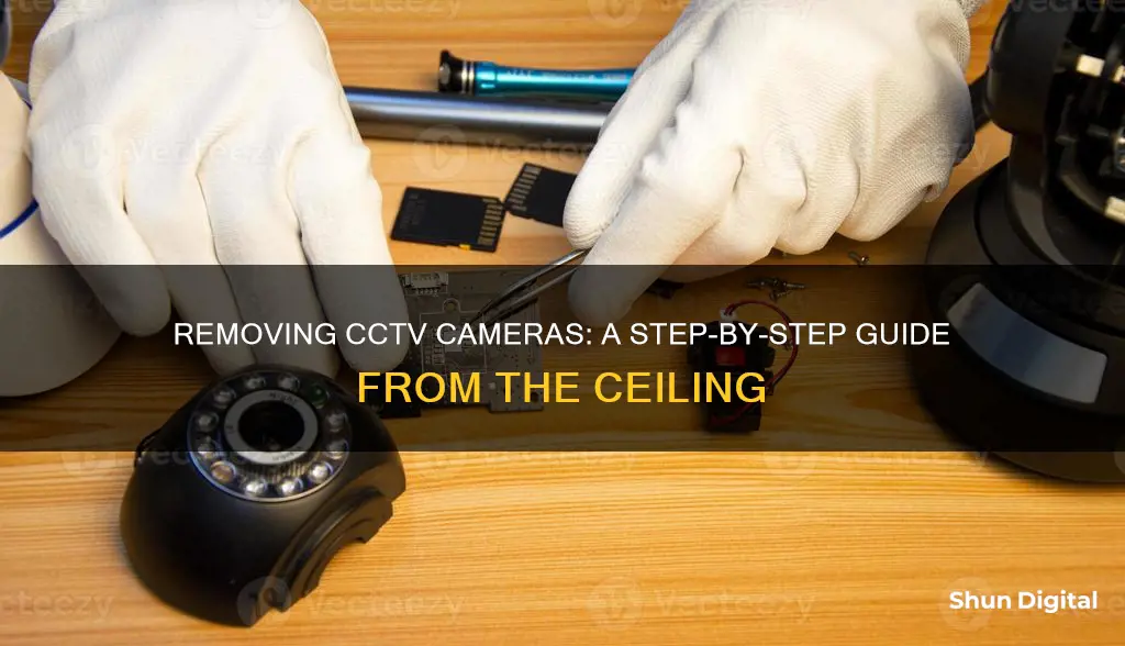 how to remove cctv camera from ceiling