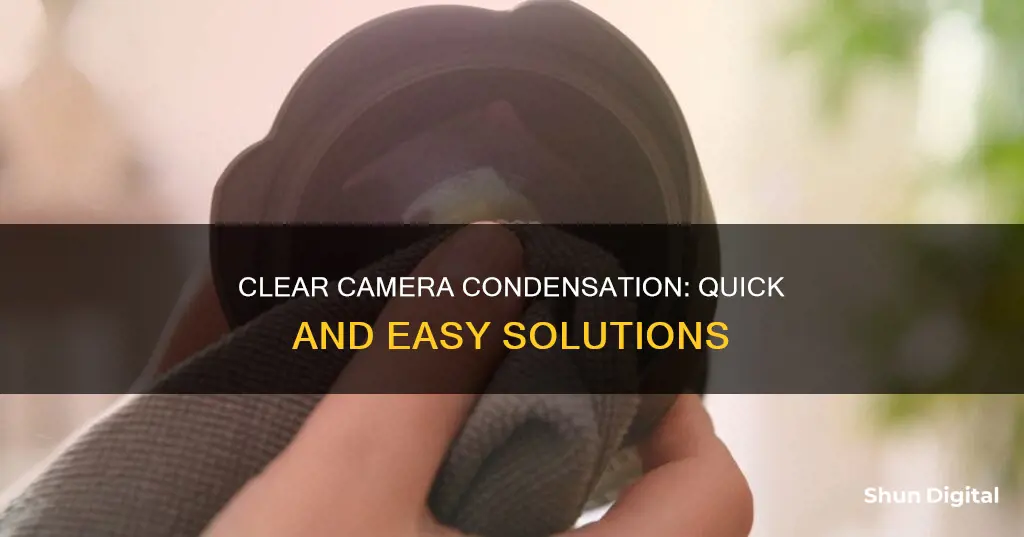 how to remove condensation from camera