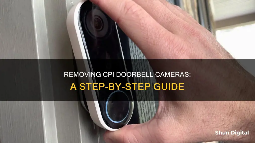 how to remove cpi doorbell camera