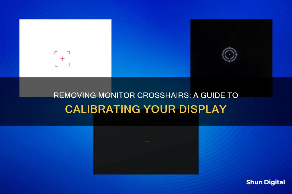 how to remove crosshair on monitor