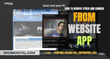 Removing Cyber Link Camera from Your Website App
