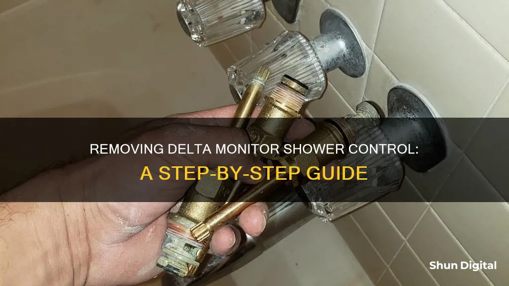 how to remove delta monitor shower control