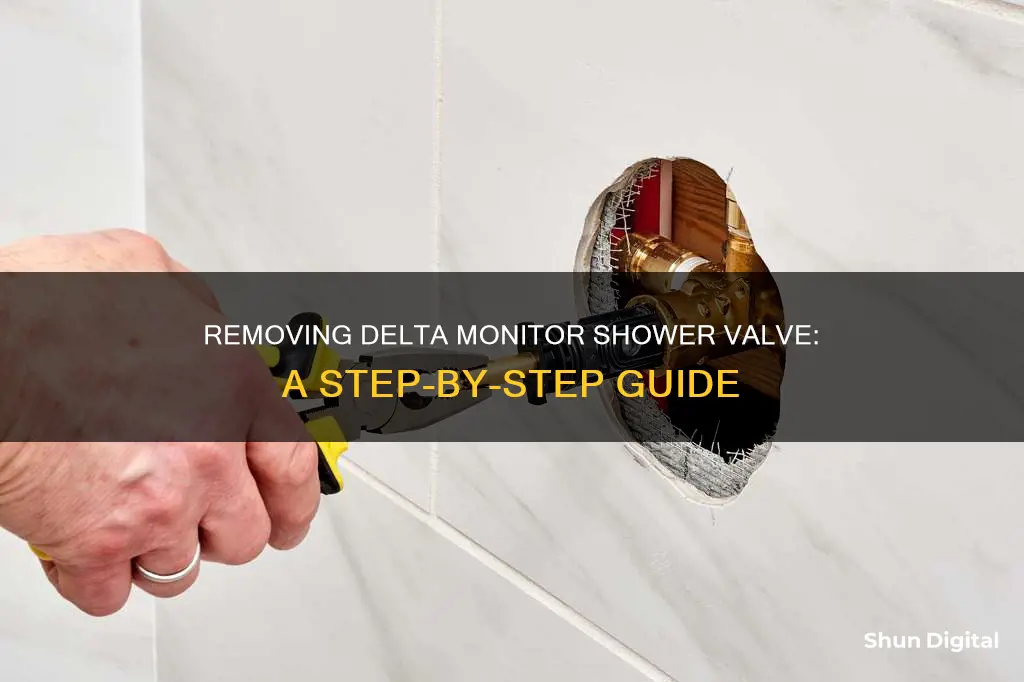 how to remove delta monitor shower valve