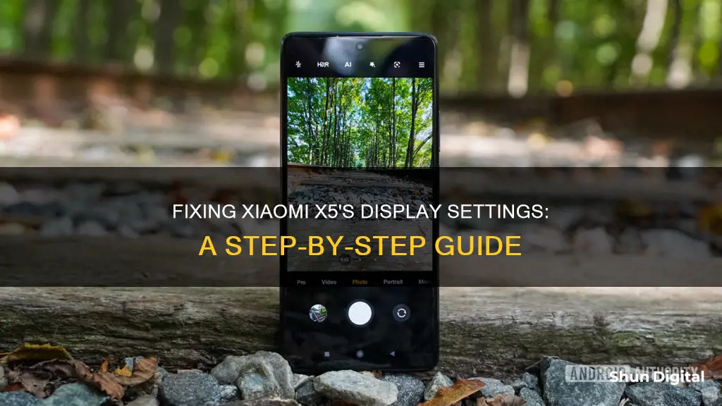 how to remove display seeting of camera in xiaomi x5