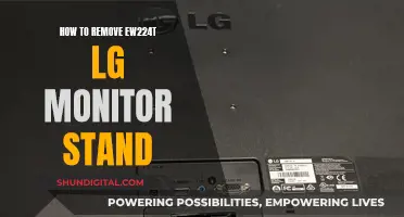 Disassembling LG Monitor: Removing EW244T Stand Safely