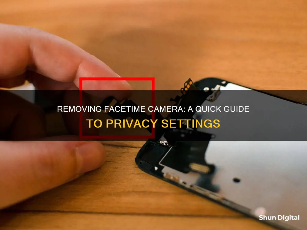 how to remove facetime camera from list