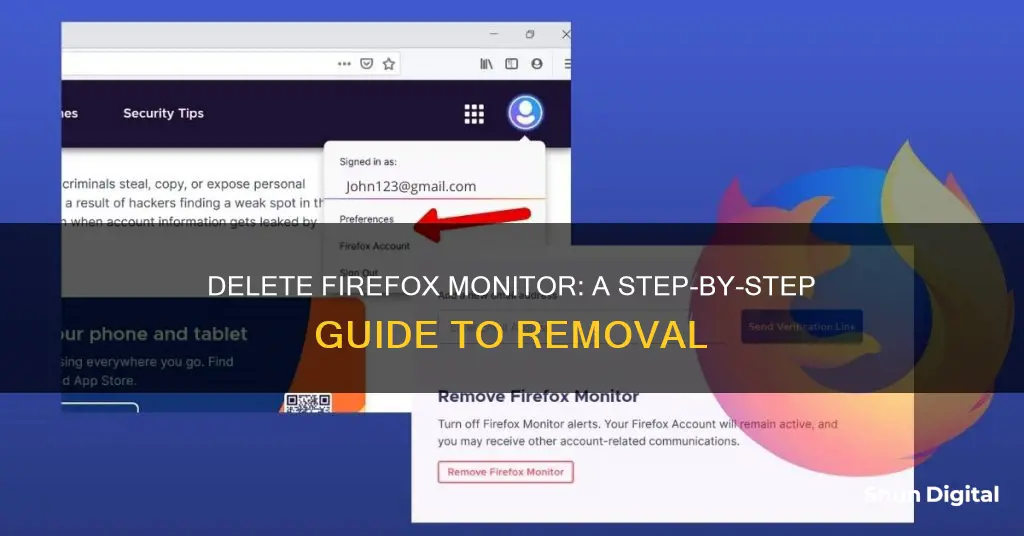 how to remove firefox monitor