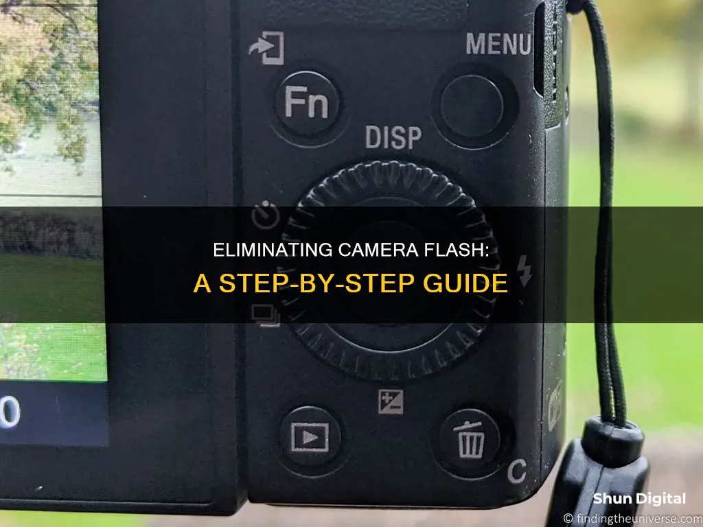 how to remove flash from camera