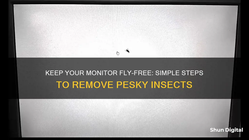 how to remove fly from monitor