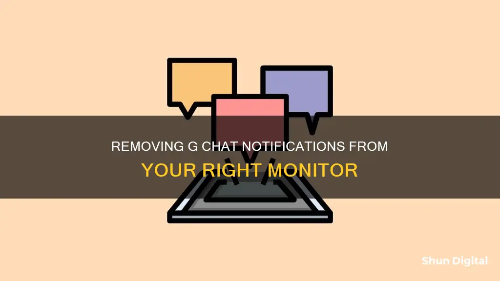 how to remove g chat notification on right side monitor