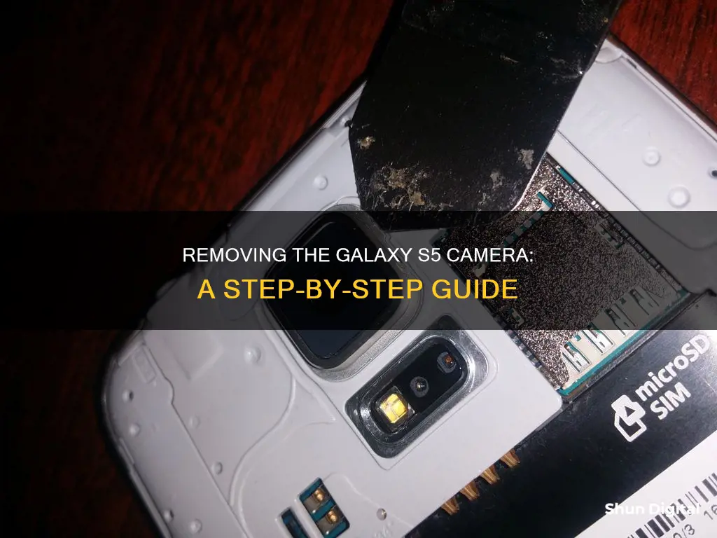 how to remove galaxy s5 camera