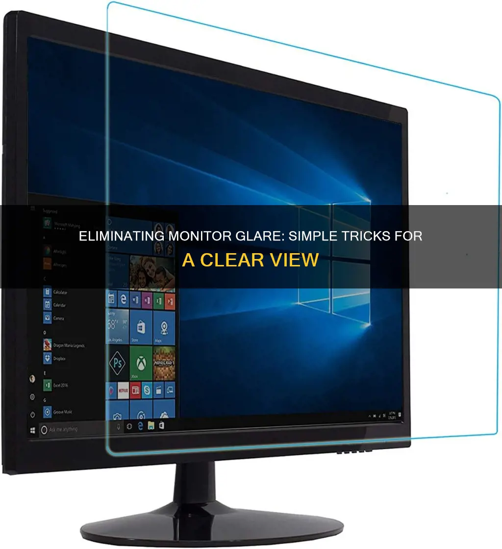 how to remove glare from monitor