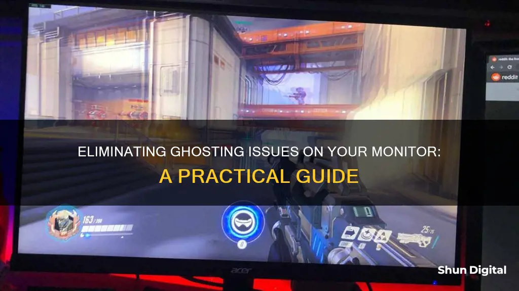 how to remove gosting on monitor