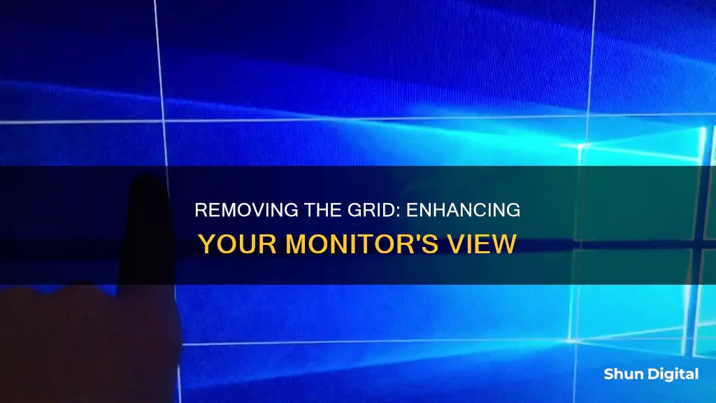 how to remove grid from monitor