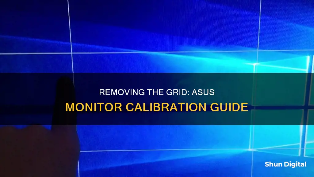 how to remove grid on asus monitor