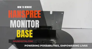 Unscrewing the Hanspree Monitor: Detaching the Base Safely