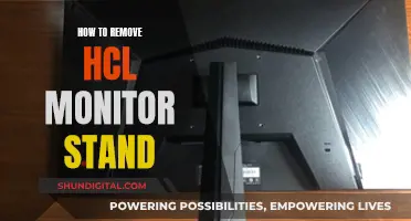 Removing the HCL Monitor Stand: A Step-by-Step Guide