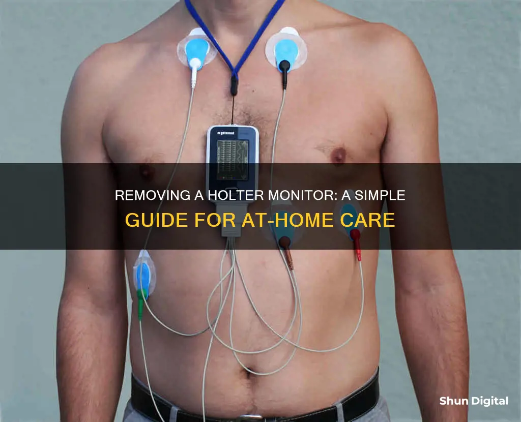 how to remove holter monitor at home