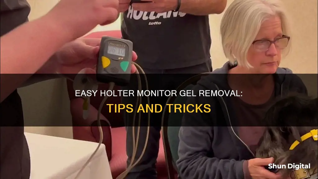 how to remove holter monitor gel