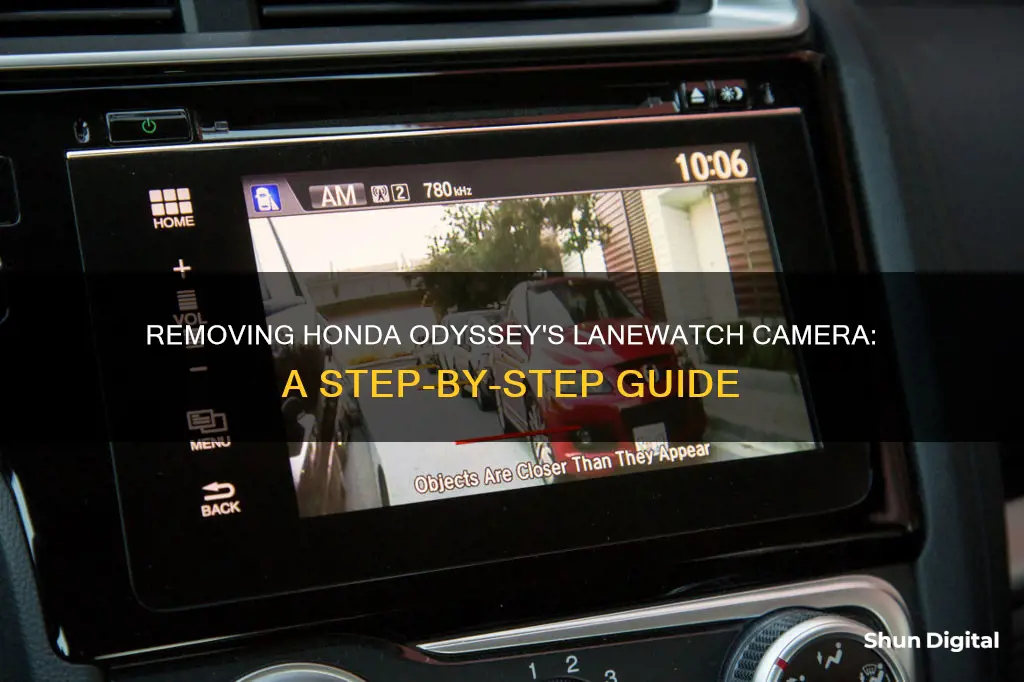 how to remove honda oyssey lanewatch camera