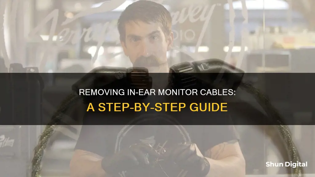 how to remove in ear monitor cable