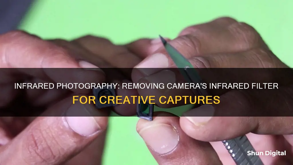 how to remove infrared filter from camera